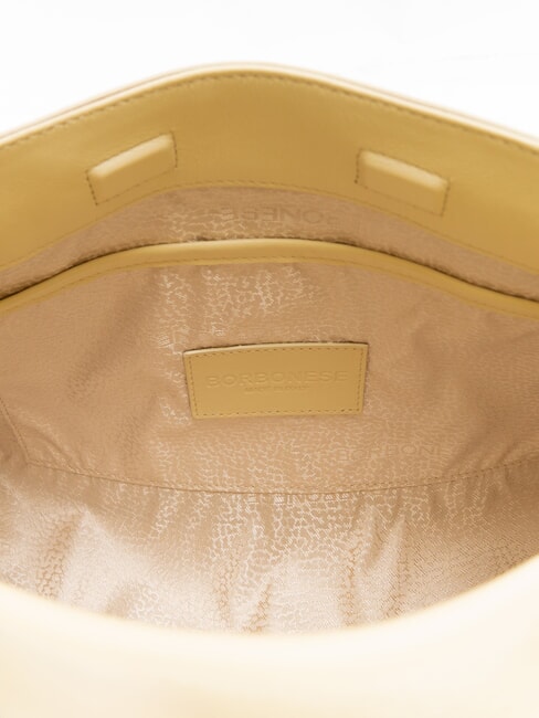 ARMOR  Geanta de mana, cu bareta de umar, din piele ghimbir - Genți femei