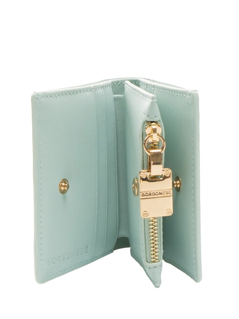 LETTERING Portofel compact din piele marin - Portofele femei