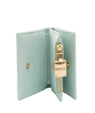 BORBONESE LETTERING Portofel compact din piele marin - Portofele femei - 2