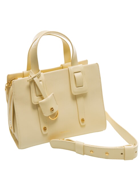 DEJEUNER Small Geanta de mana, cu bareta de umar, din piele ghimbir - Genți femei