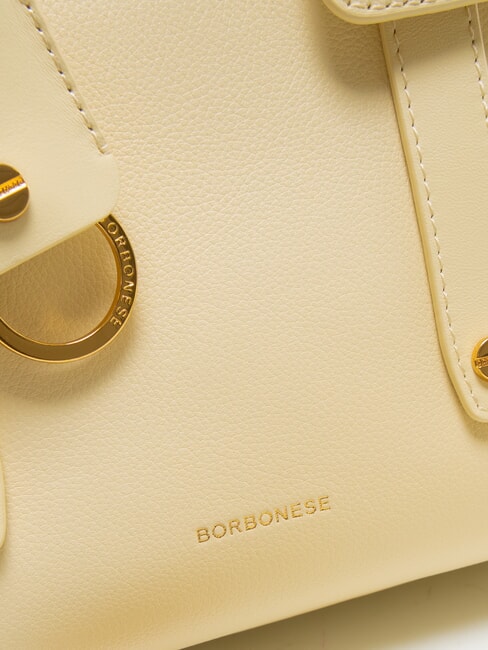 DEJEUNER Small Geanta de mana, cu bareta de umar, din piele ghimbir - Genți femei