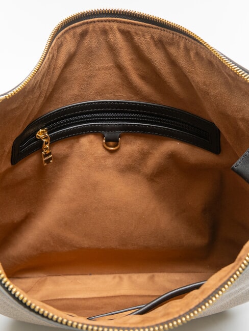 LA VOILE  Geanta de umar natural op / negru - Genți femei