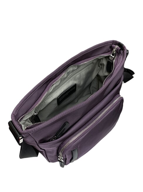 HUNTER Geantă de umăr din nailon cu buzunar plu / perf - Genți femei