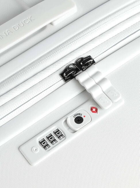 FLYDUCK Cărucior mediu extensibil alb - Trolere rigide