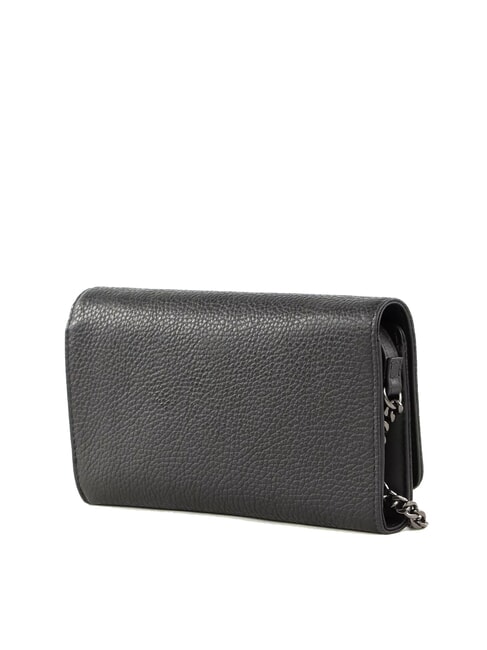 I-CON clutch portofel din piele negru - Portofele femei
