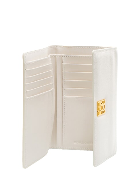 LETTERING PLATE  Portofel din piele de dama alb - Portofele femei