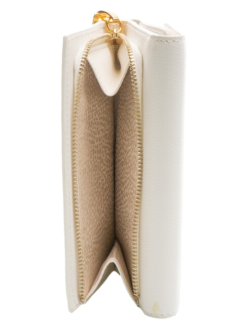 LETTERING PLATE  Portofel din piele de dama alb - Portofele femei
