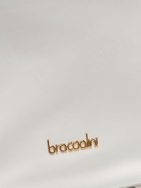 NORA Rucsac din piele cu lanțuri alb - Genți femei