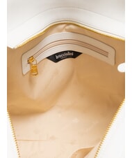 BRACCIALINI NORA Geanta de cumparaturi din piele cu catarame alb - Genți femei - 5