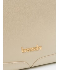 BRACCIALINI HELLEN Geanta de umar din piele bej - Genți femei - 3