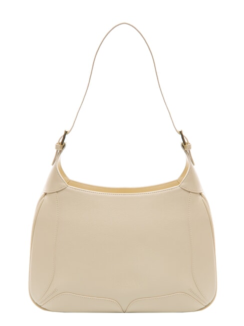 HELLEN Geanta de umar din piele bej - Genți femei