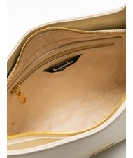 BRACCIALINI HELLEN Geanta de umar din piele bej - Genți femei - 5