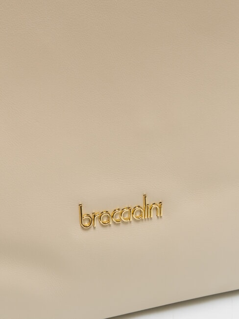 NAOMI Geanta de umar din piele bej - Genți femei