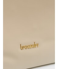 BRACCIALINI NAOMI Geanta de umar din piele bej - Genți femei - 3