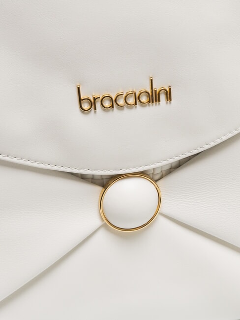 NAOMI Geanta ghiozdan din piele alb - Genți femei