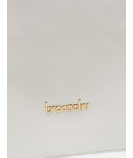 BRACCIALINI GRETA Geanta de cumparaturi din piele cu catarame alb - Genți femei - 4