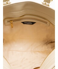 BRACCIALINI HELLEN Geanta de cumparaturi din piele bej - Genți femei - 5