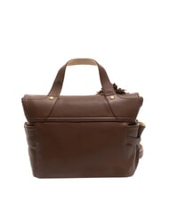 BRACCIALINI SOFIA Geanta de mana din piele cu floare maro - Genți femei - 5