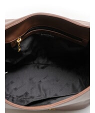 BRACCIALINI SOFIA Geanta de mana din piele cu floare maro - Genți femei - 6