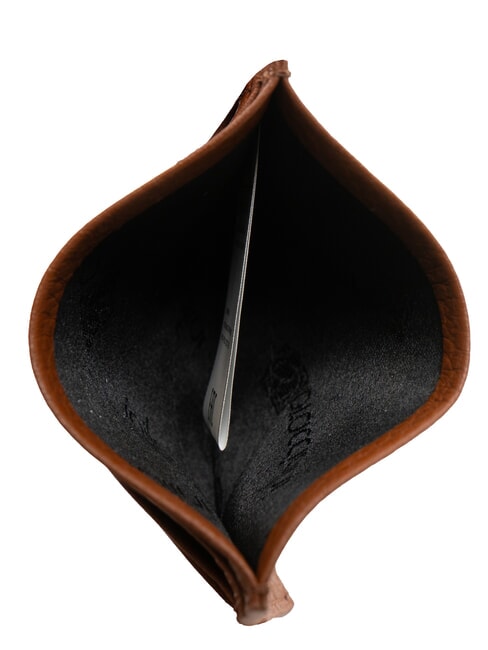 BASIC Suport card de credit din piele maro - Portofele femei