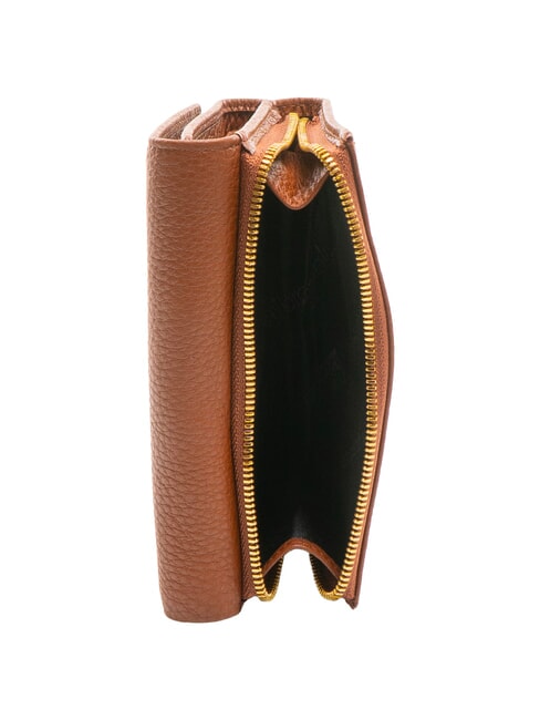 BASIC Portofel mediu din piele maro - Portofele femei