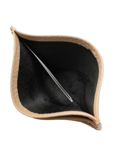 BASIC Suport card de credit din piele bej - Portofele femei