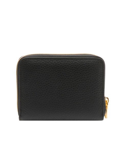 BASIC Portofel din piele mic cu fermoar negru - Portofele femei