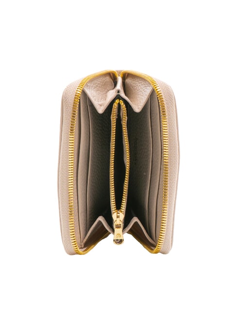 BASIC Portofel din piele mic cu fermoar pudra de fata - Portofele femei