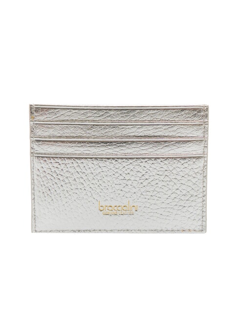 BASIC Suport card de credit din piele argint - Portofele femei