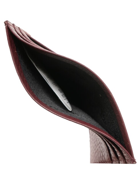 BASIC Suport card de credit din piele Burgundia - Portofele femei