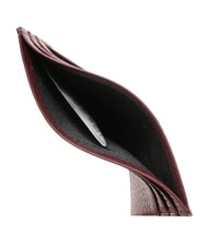 BRACCIALINI BASIC Suport card de credit din piele Burgundia - Portofele femei - 3