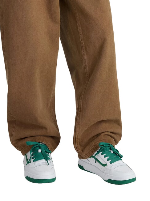 HYLANE  Tenisi din piele verde pop - Pantofi unisex