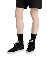 VANS SK8-HI  Tenisi din piele porc de piele intoarsa neagra - Pantofi unisex - 4