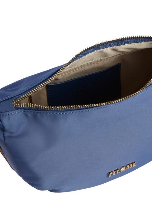 NYLON ECO VIBE Geantă mică cu semilună denim - Genți femei