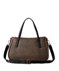 BORBONESE CAHIER  Shopper de umar, cu curea de umar OP / NATURAL / NEGRU - Genți femei - 3