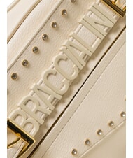 BRACCIALINI GISELLE Geantă cu logo metalic bej - Genți femei - 3