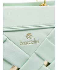 BRACCIALINI ICONS Geanta tesuta cu manere duble ceresc - Genți femei - 3