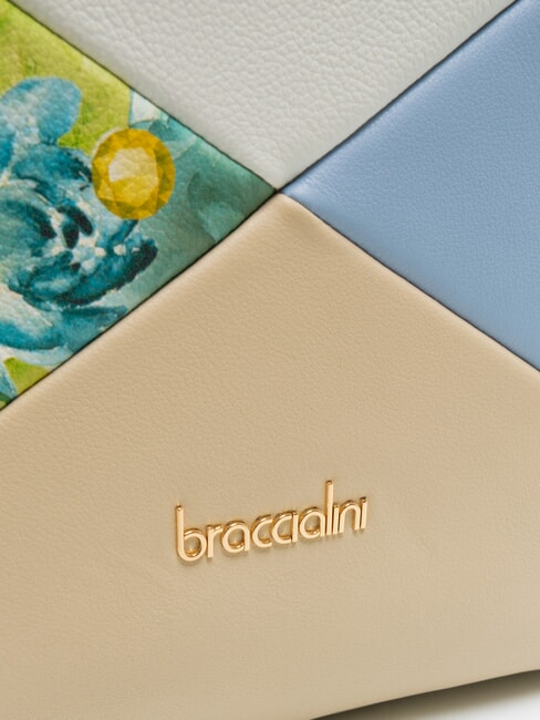 NICOLE Geanta ghiozdan din piele patchwork multi - Genți femei