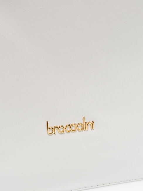 GRETA Geanta ghiozdan din piele alb - Genți femei