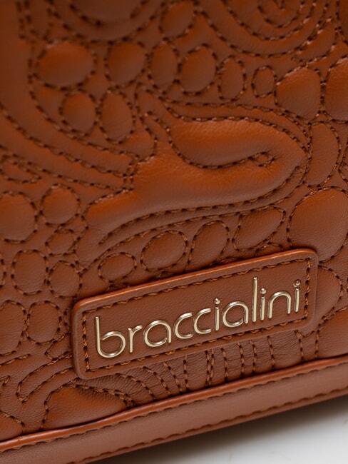 GINGER Geanta de umar cu clapa maro - Genți femei