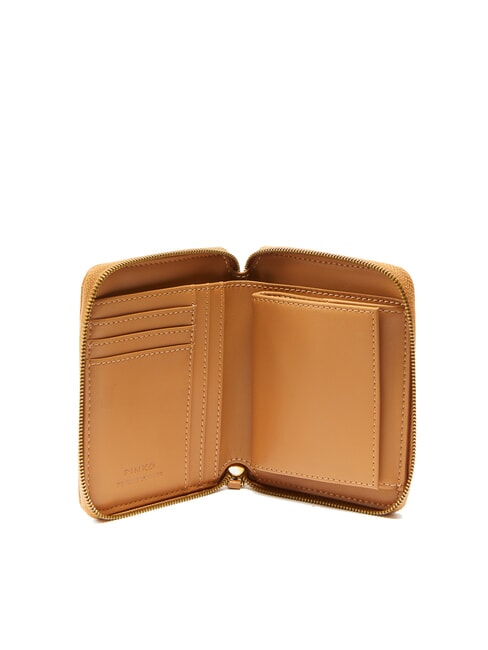 TAYLOR Quilted Portofel cu fermoar nugat-aur antic - Portofele femei