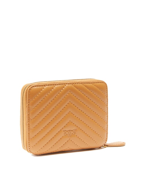 TAYLOR Quilted Portofel cu fermoar nugat-aur antic - Portofele femei