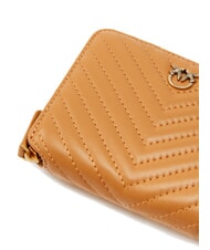 PINKO TAYLOR Quilted Portofel cu fermoar nugat-aur antic - Portofele femei - 4