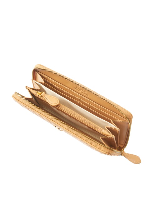 RYDER Portofel de piele nugat-aur antic - Portofele femei