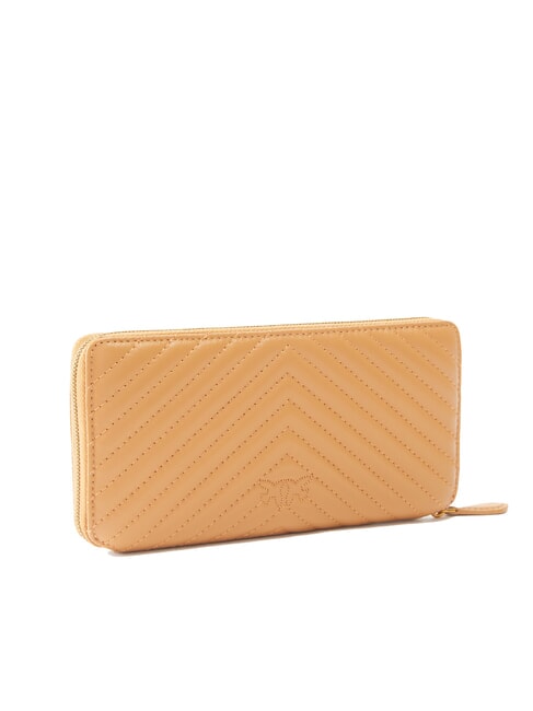 RYDER Portofel de piele nugat-aur antic - Portofele femei