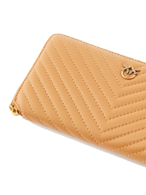 RYDER Portofel de piele nugat-aur antic - Portofele femei