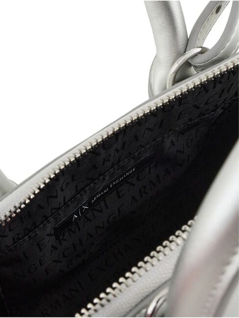 MEGAN Geanta de mana, cu bareta de umar argint - Genți femei