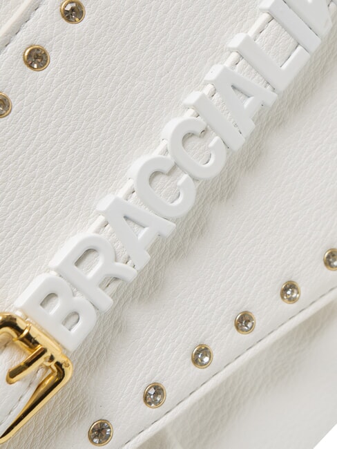 GISELLE Geanta convertibila cu clapa alb - Genți femei