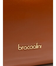 BRACCIALINI NORA Geantă Hobo din piele maro - Genți femei - 3