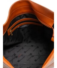 BRACCIALINI NORA Geantă Hobo din piele maro - Genți femei - 5